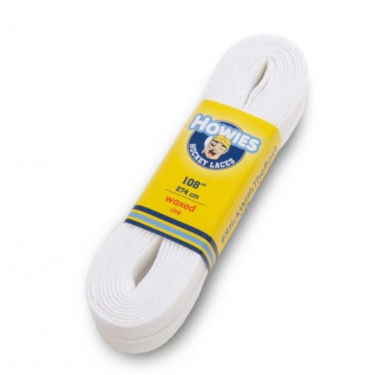 Howies Referee white waxed laces, Schnürsenkel weiss